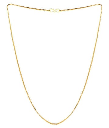 SHANKH-KRIVA® Gold Plated Mens Women Necklace Chain-10036 - Golden