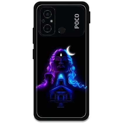 Mahadev - Glossy Metal Silicone Case For Poco Models-Poco C55