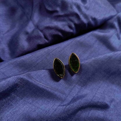 Glass Leaf Earrings
