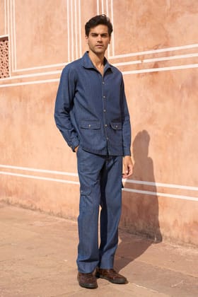 DENIM CARGO-34 / Indigo