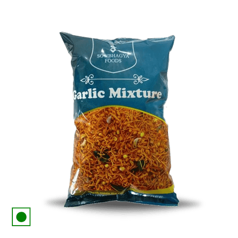 Sowbhagya foods Garlic Mixture, 500 gm Pouch