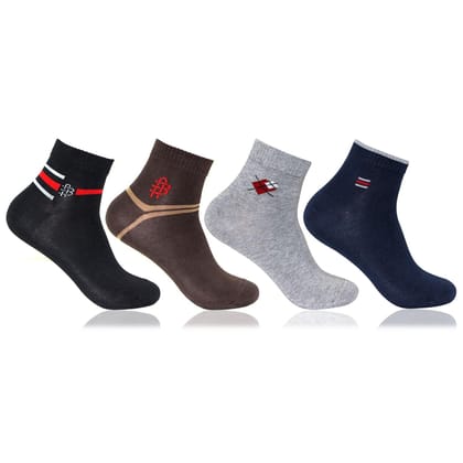 Men Colorful Ankle Socks  - Pack Of 4