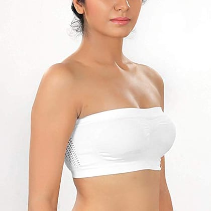 Manpasand Tube Bra, Wirefree, Strapless, Non Padded and Non-Wired Seamless Bra for Women's and Girls, Free Size (Size 28 to 36)