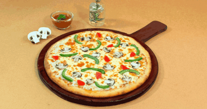 Mushroom Affair Pizza [7" Regular] __ Thin Crust