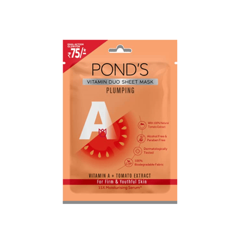 POND'S Plumping Sheet Mask-Tomato, 25 gm Pack