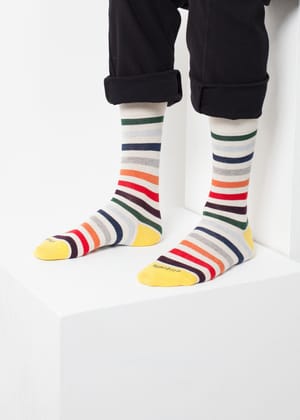 East River Stripe Sock-One Size / Rainbow Stripe