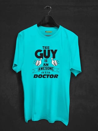 Awesome Doctor T-shirt-Sky Blue / XS