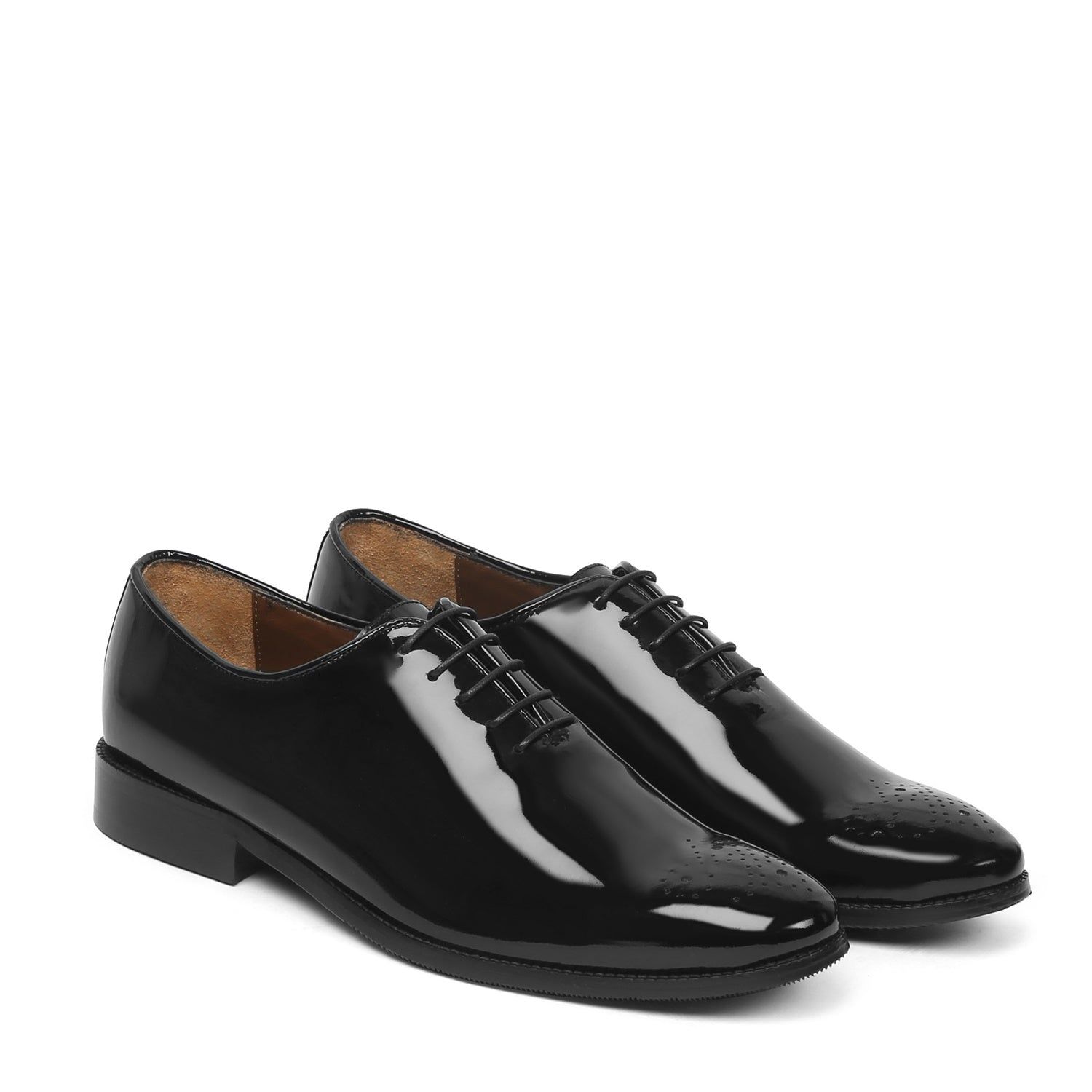 Patent Black Oxford Lace-Up shoes-40/6