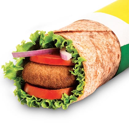 Veg Shammi Kebab Signature Wrap __ Multigrain Tortilla,Without Cheese Slice