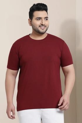 Plus Size - Maroon - Classic Crew-XXL
