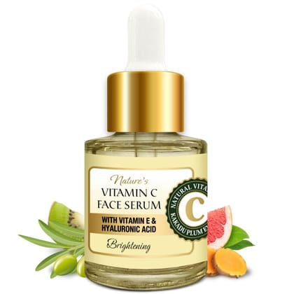 Natures Vitamin C Brightening Face Serum, 20ml