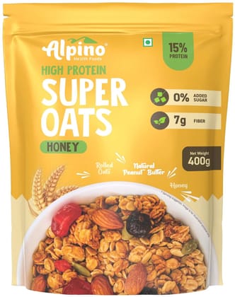 High Protein Rolled Oats Honey 400 G