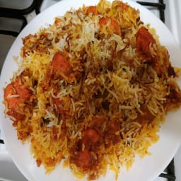 Chicken tikka biryani