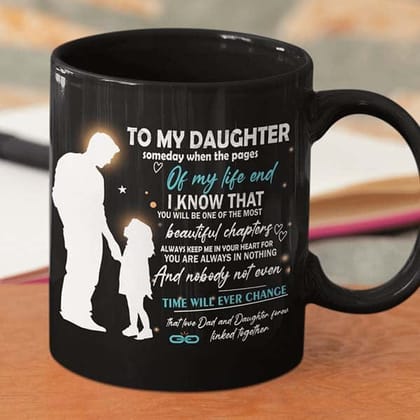 To My Son/Daughter -Coffe Mug Gift from Mom and Dad (40% OFF)_MG182-Mom / Black / Son