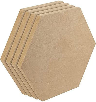 Whittlewud 4 Pack 12 Inches MDF Board, Unfinished Wood, Durable Wood Boards for Crafts, DIY Art Project, Painting, Decorate.