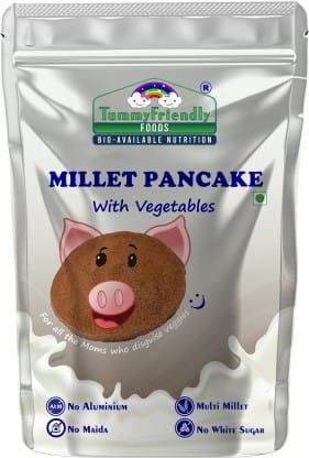 TummyFriendly Foods Aluminium-Free Millet Pancake Mix With Vegetables, 800 gm