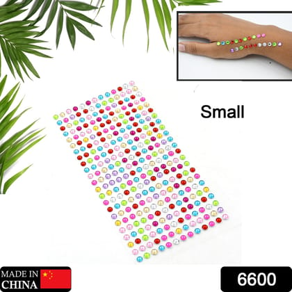 Self Adhesive Multi Size Shaped Shining Stones Crystals Stickers For Art & Craft, Mobile Phone Decoration, Jewellery Making, School Projects, Creative Work, Small (6600)