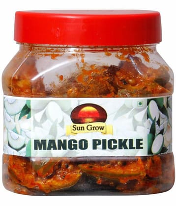 Sun Grow Organic Home Made ,Hand Made & Mother Made Herbal Spicy Punjabi Mango Pickle 400 g