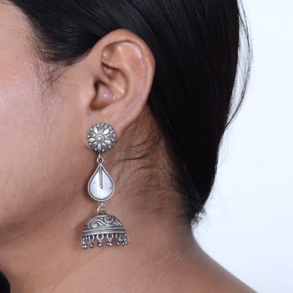 Sarichka Indian Style Drop Long Jhumka Earring