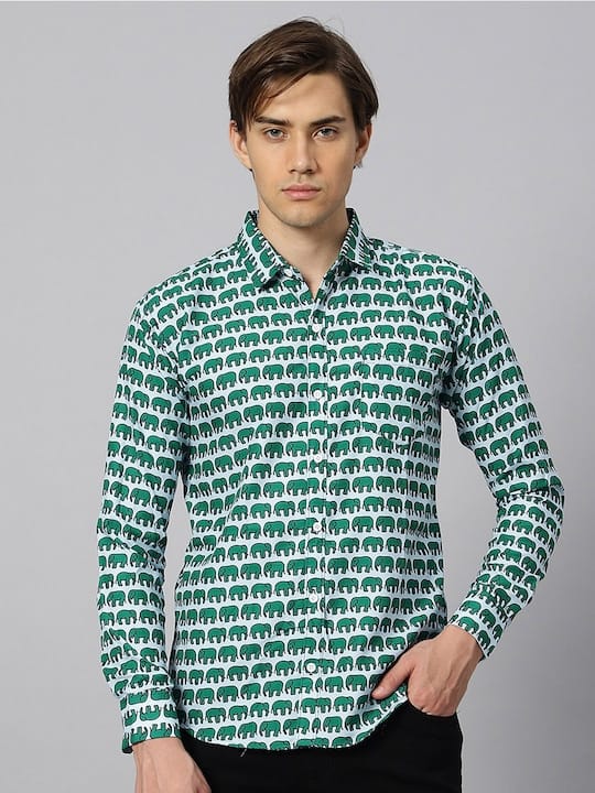 Classic Ethnic Printed Casual Shirt