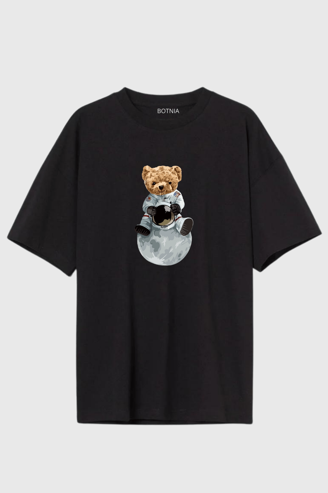 Space teddy- Oversized T-Shirt-XS