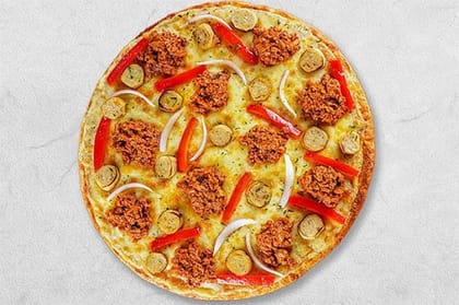 Kheema & Sausage Medium Pizza (Serves 2) __ Medium Pizza