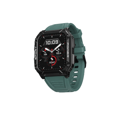 boAt Wave Armour 2 | Smartwatch with Bluetooth Calling, 1.96" (4.97cm) HD Display, 100+ Sports Mode, Up to 25 Days Battery Teal Green