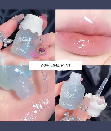 GEGE BEAR Sky Blue Glossy Lip Gloss 10