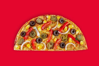Garden Fresh Veggie Semizza (Half Pizza)(Serves 1) __ Semizza (Half Pizza)