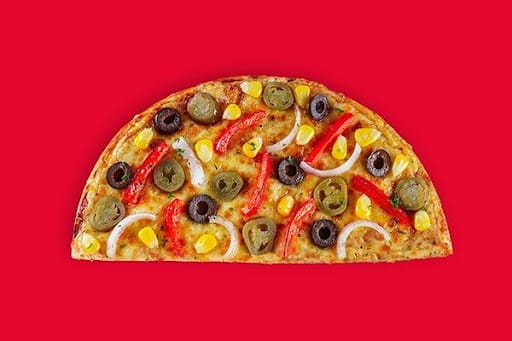 Garden Fresh Veggie Semizza (Half Pizza)(Serves 1) __ Semizza (Half Pizza)