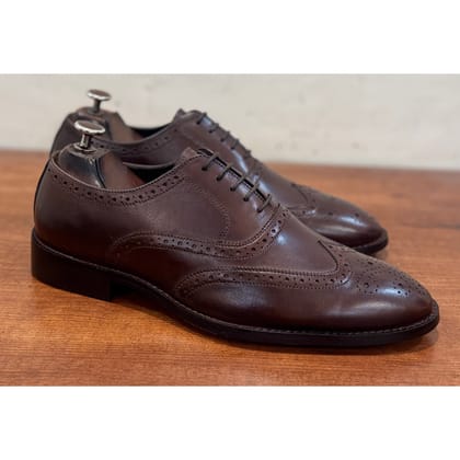 Brown Hand Finished Brogues-UK5/US6/EU39