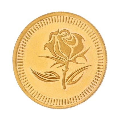 Sri Jagdamba Pearls 10 Gram 24Kt (999) Flower Gold Coin  by SRI JAGDAMBA PEARLS