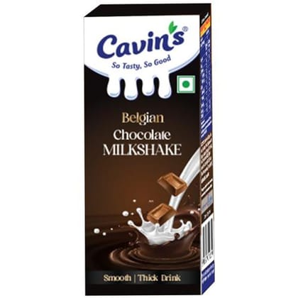 Cavins Belgian Chocolate Milkshake, 170 ml Tetra Pack