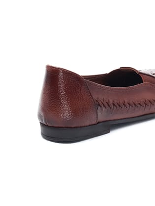 Delco Casual Belly Shoes-38 / Rust