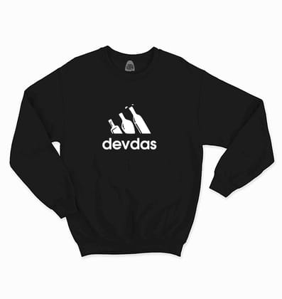 Devdas - Sukhiaatma Unisex Graphic Printed Sweatshirt-S-38