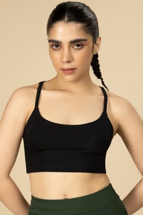 Bamboo strappy top-XS
