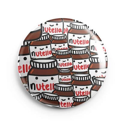 Mooch Magnetic Badge - Nutella Pattern