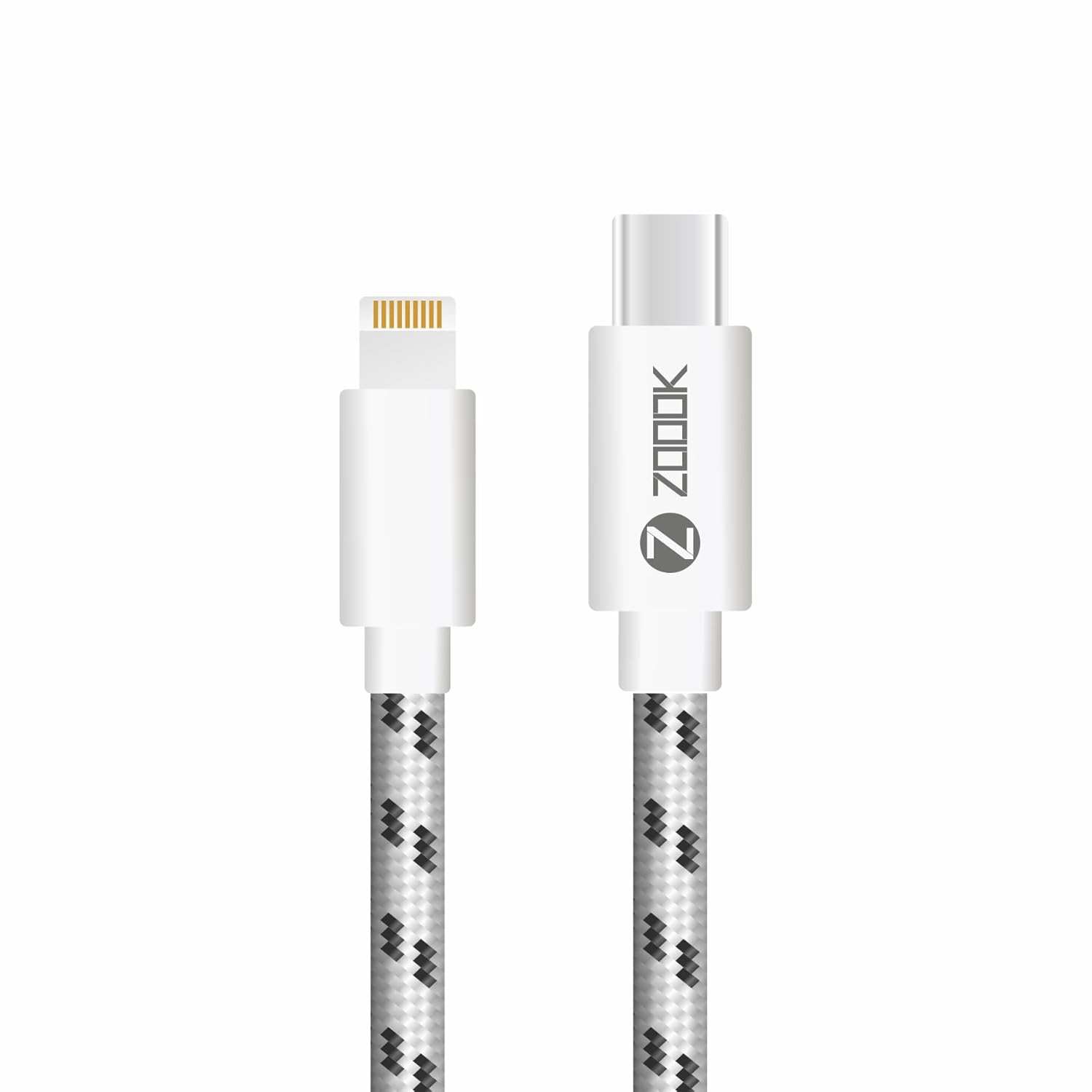 Zoook RUSH EXTREME Type C to Lightning 20 W Ultra Fast PD charge & sync Braided cable
