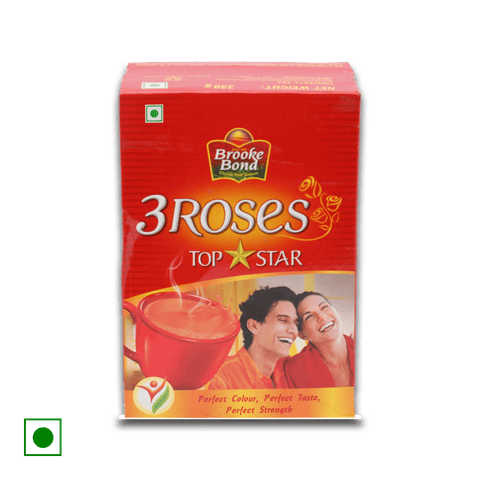 Brooke Bond 3 Roses Top Star Tea, 245 gm Box