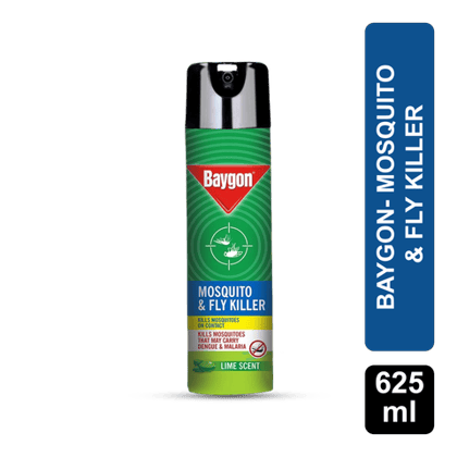 Baygon Mosquito & Fly Killer Spray, 625 ml Can