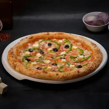 Puglia Peppery Paneer Pizza __ Medium [Thin Crust] [9 Inches]