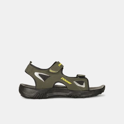 Power Olive Sporty Sandal For Men OLIVE size 5