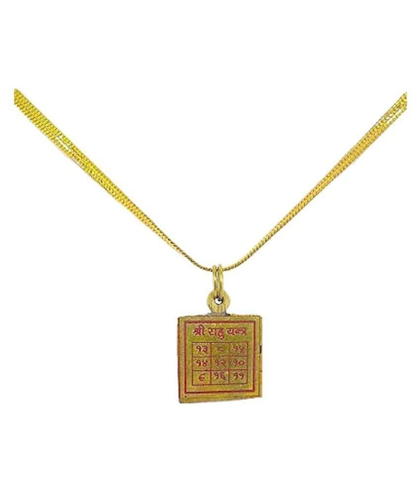 rudradivine - Golden Pendant ( Pack of 1 ) - Golden
