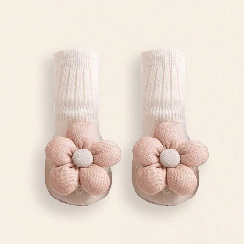 Flora Baby Socks-0-6 M / White
