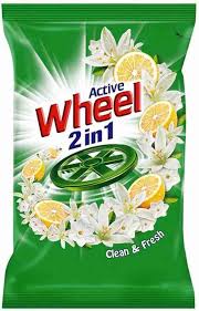 Wheel Active 2 In 1 Clean And Fresh Detergent Powder 1 KILOGRAM