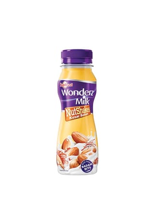 Sunfeast Wonderz Nutshake, Kesar Badam, 200Ml