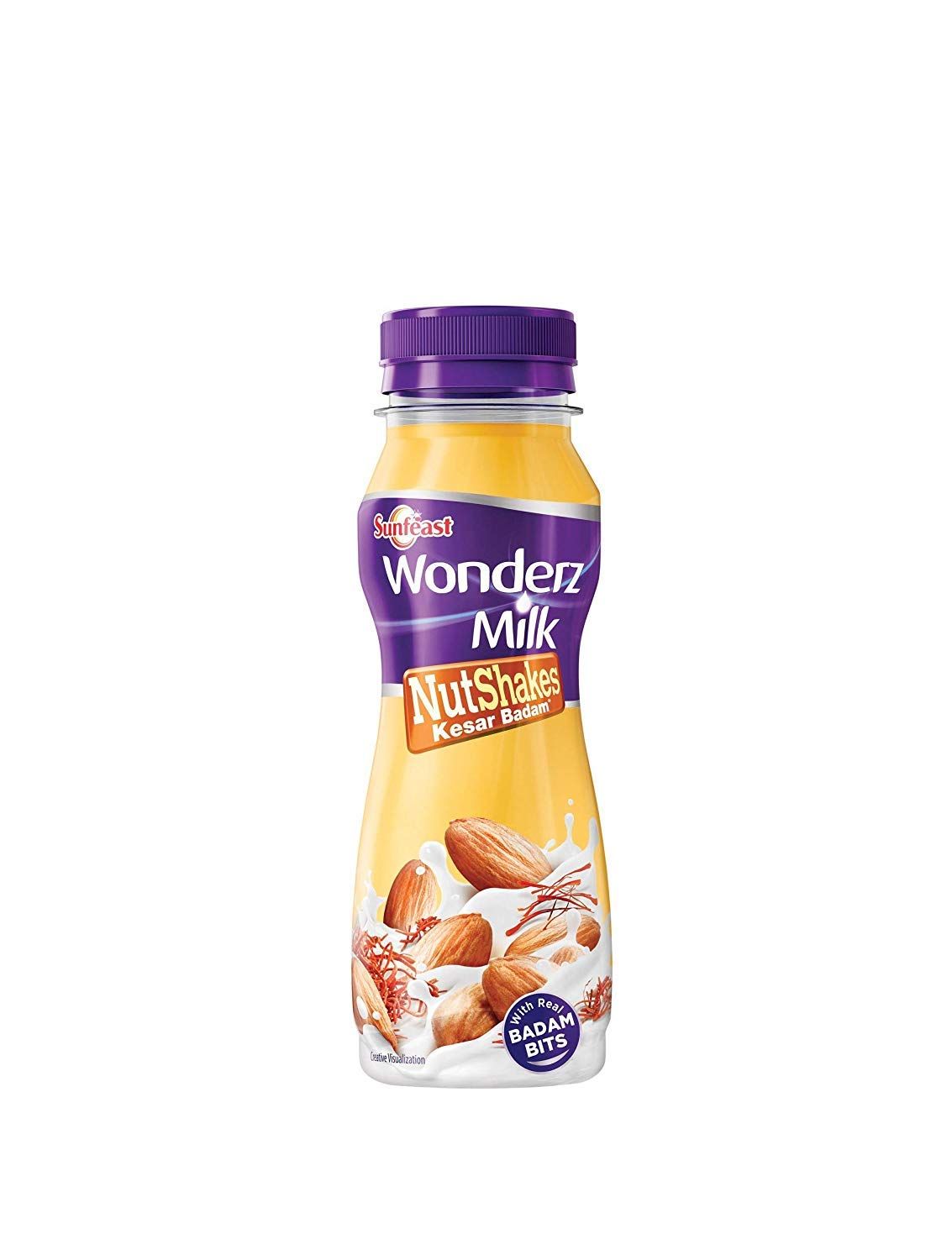 Sunfeast Wonderz Nutshake, Kesar Badam, 200Ml