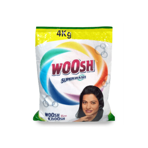 Woosh Spuer Wash Detergent powder, 4 kg Pouch