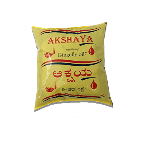 Akshaya Gingelly Pooja Oil, 500 ml Poly Pack