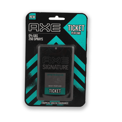 Axe Ticket Pocket Perfume, Mysterious, 17 ml Pack